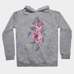 Pretty pink peonies Hoodie